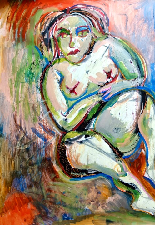 Forgotten person 绘画, 16.5x11.2 in
