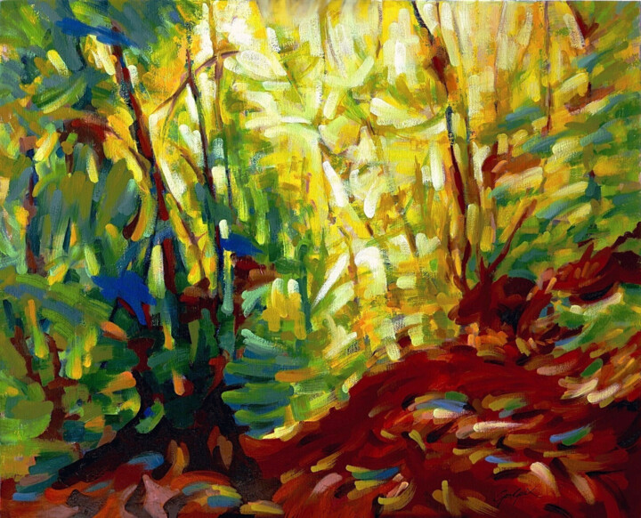 Sentier des écoliers-1 绘画, 31.9x39.4 in