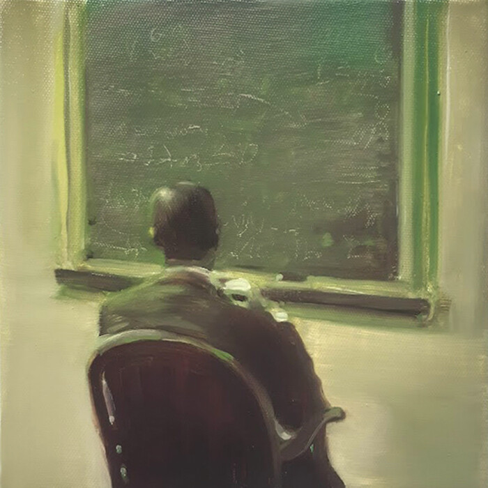 Ζωγραφική με τίτλο "The code" από Erwin Van Kreij, Αυθεντικά έργα τέχνης, Λάδι Τοποθετήθηκε στο Ξύλινο φορείο σκελετό