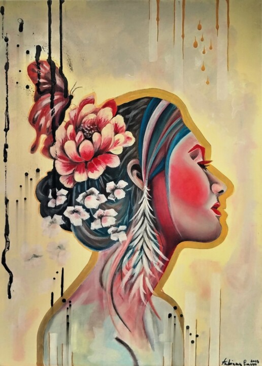 Primavera 绘画, 15.8x11.8 in