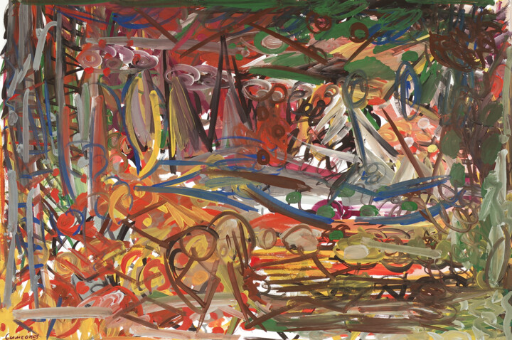 Vignes souples. Картина, 29,9x44,5 in
