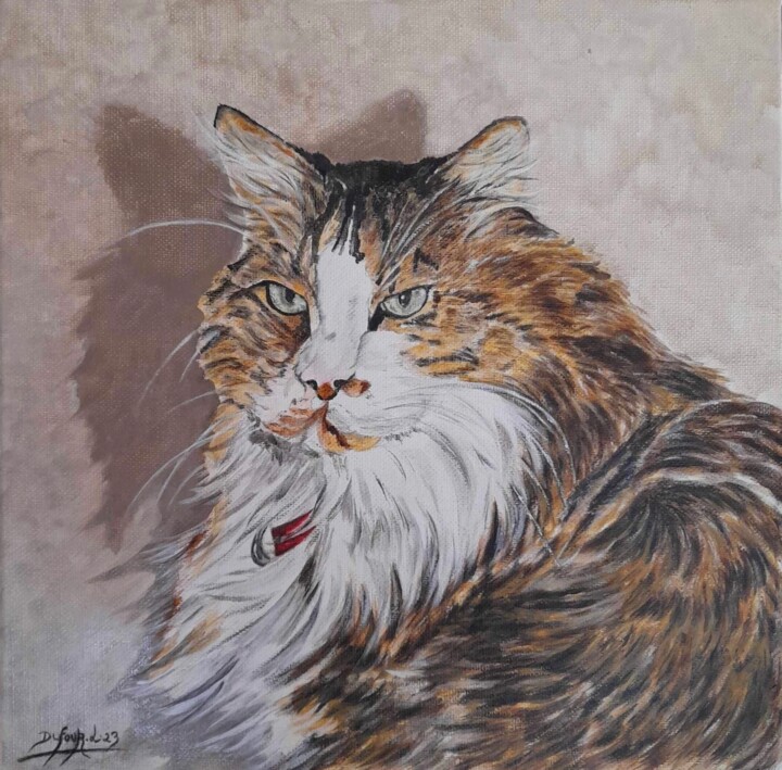 Le chat 绘画, 11.8x11.8 in