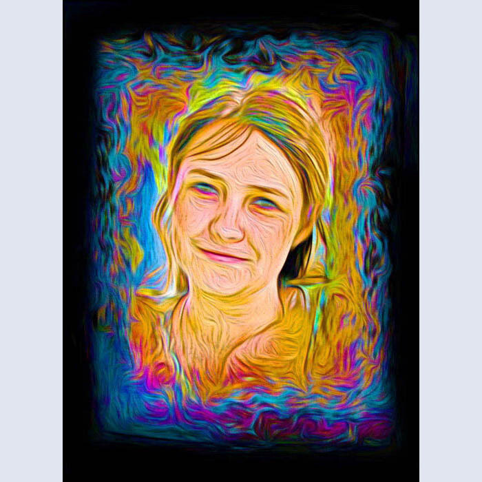 Digital Arts titled "Ирина Irina 1в" by Dima Dima Vil Ms Wilms (Rok Zivopisec Rock Painter), Original Artwork, Manipulated P…