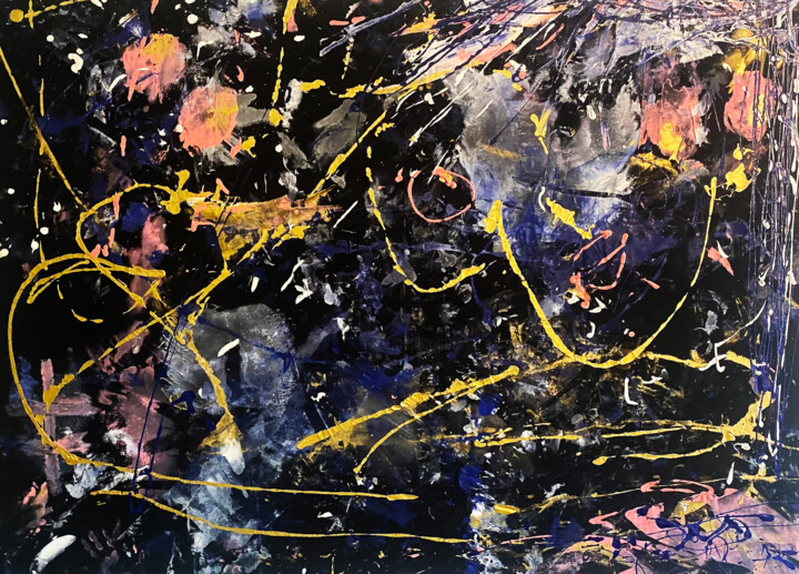 Painting titled "N. 11 SEX IN THE AT…" by Bedart, Original Artwork, Acrylic Mounted on Aluminium