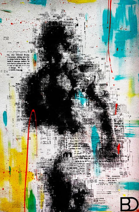 Painting titled "N. 29/2" by Bedart, Original Artwork, Digital Photography Mounted on Wood Stretcher frame