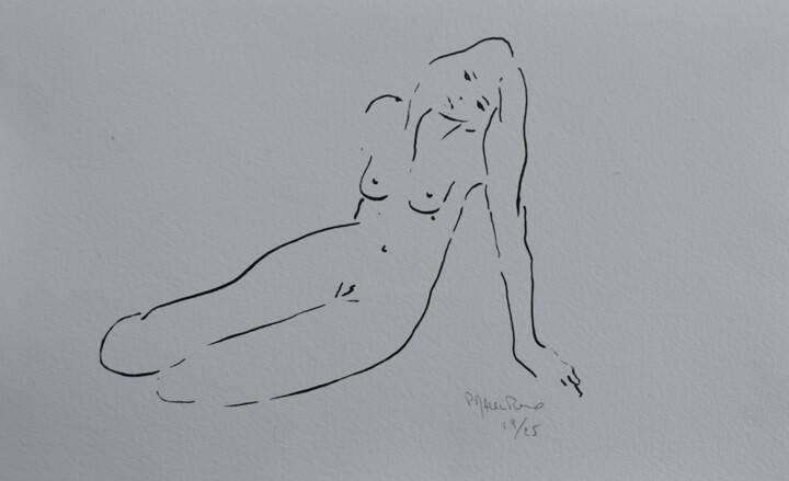 Nu féminin n° 60 Printmaking, 7.7x12 in