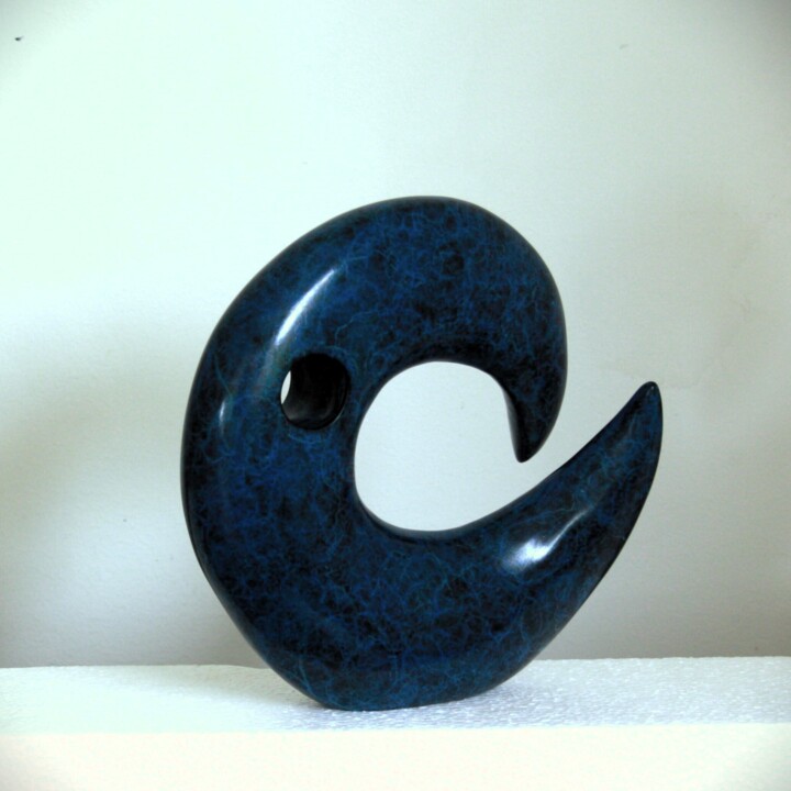 Lune Bleue 雕塑, 8.3x3.9 in