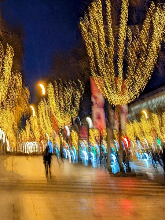 Photographie intitulée "Noël impressionniste" par Béatrice Marie Penaud, Œuvre d'art originale, Photographie numérique