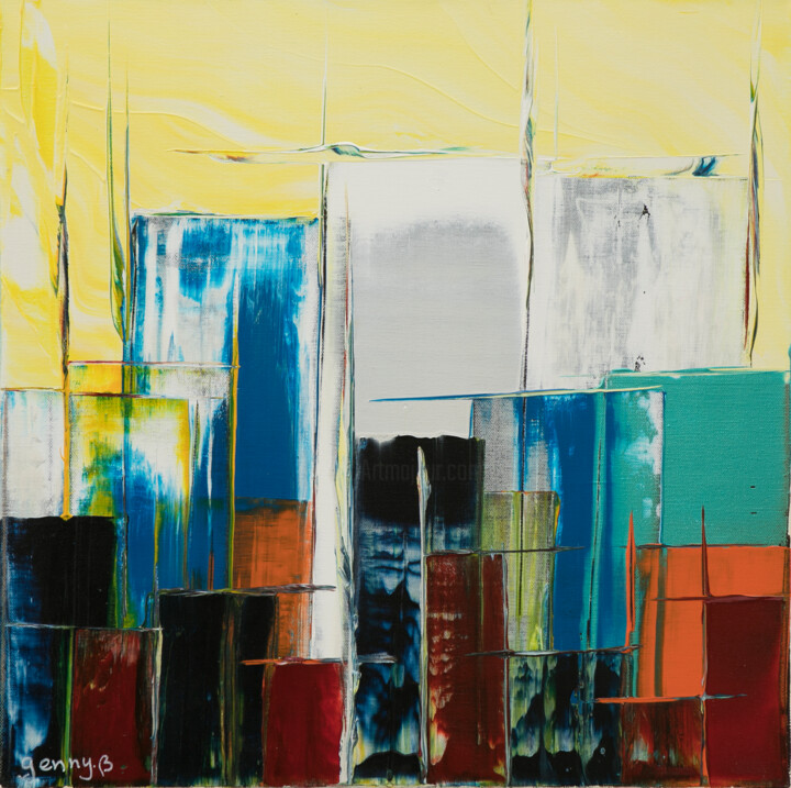 N°5 Confiance Acrylique 50 x 50 绘画, 19.7x19.7 in