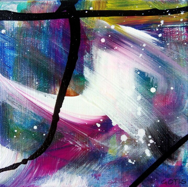 Peinture intitulée "Vatella - Abstracti…" par Davidian Gotis Abstraction Abstraite, Œuvre d'art originale, Acrylique
