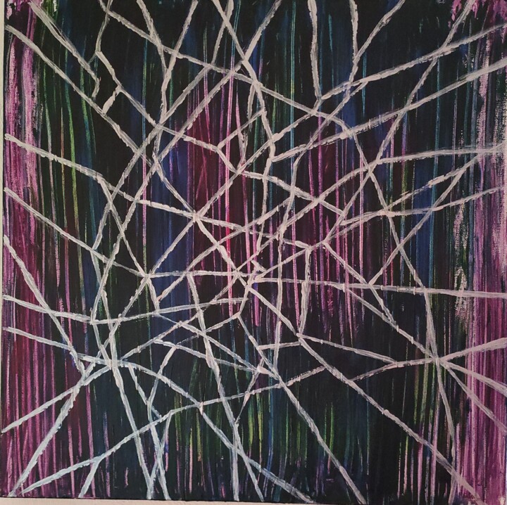 Brisée 绘画, 15.8x15.8 in