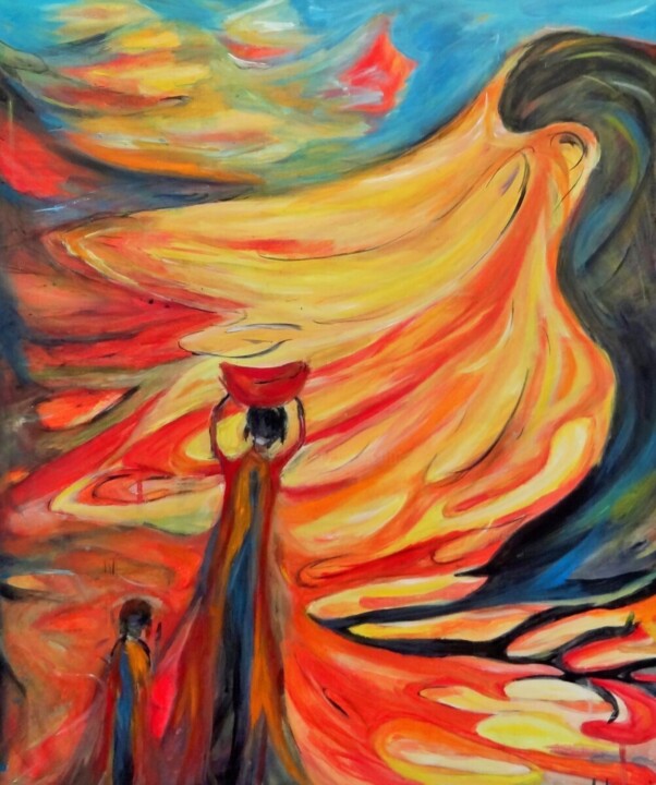 Mother&Child 미술작품, 24x20.1 in