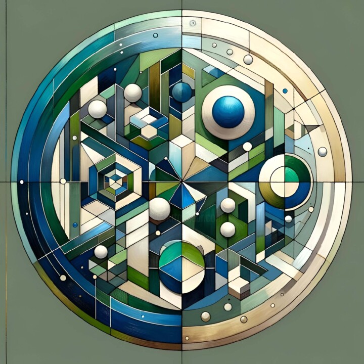 Digital Arts με τίτλο "Labyrinth of Perspe…" από Alberto Capitani, Αυθεντικά έργα τέχνης, Εικόνα που δημιουργήθηκε με AI