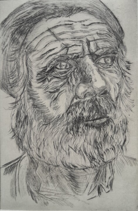Le vieil homme et la mer 印花与版画, 5.9x3.9 in