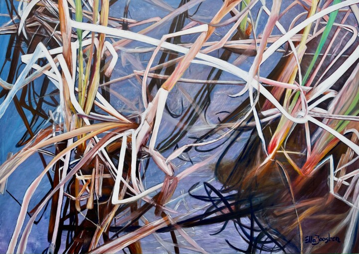 Painting titled "Reflection 19" by Ella Joosten, Original Artwork, Acrylic