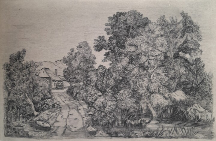 Les arbres 印花与版画, 7.9x11.8 in