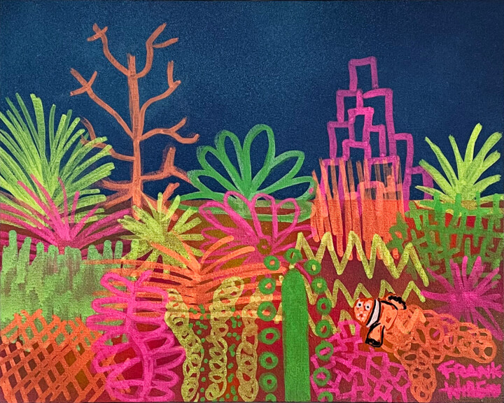 CORAL #5 绘画, 9.5x11.8 in