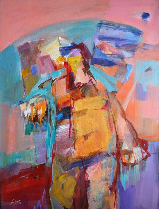 A statue 24 绘画, 24x18 in