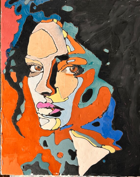 Mistero nel tuo sguardo 绘画, 39.4x31.5 in