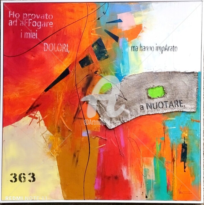 Artwork's surface or texture
