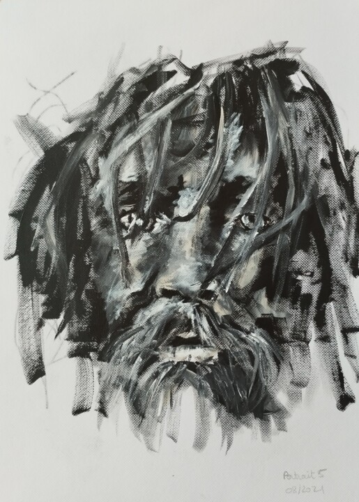 Portrait, série (1) 绘画, 11.6x8.3 in