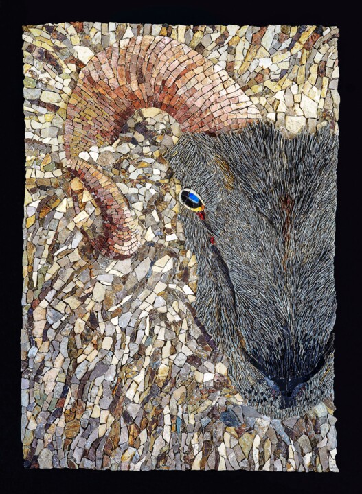 adieu Bélier 雕塑, 27.2x19.7 in