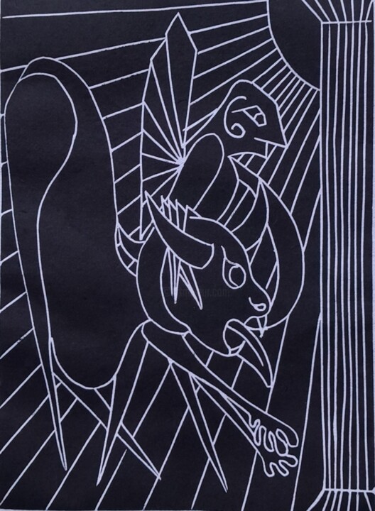 Icare et le minotaure 印花与版画, 8.3x6.1 in