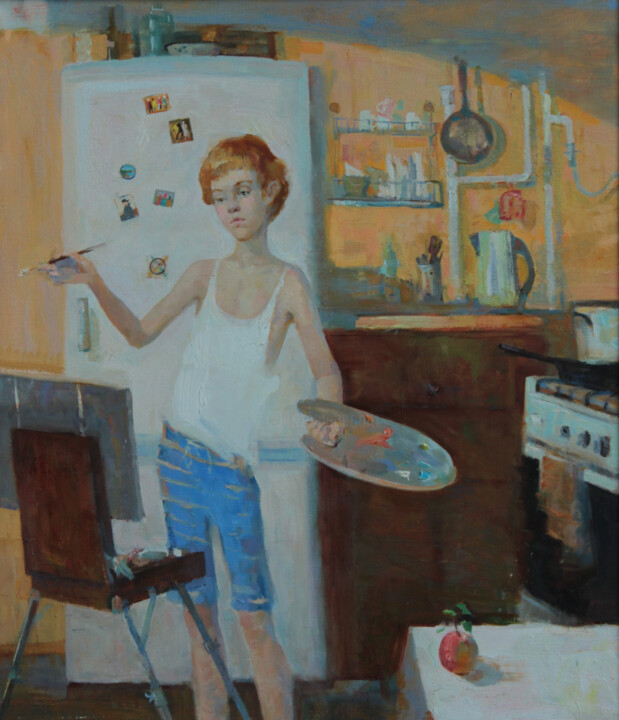 Мечтатель 绘画, 27.6x23.6 in