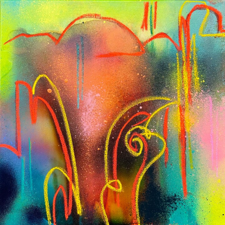 绘画,  15.8x15.8 in 