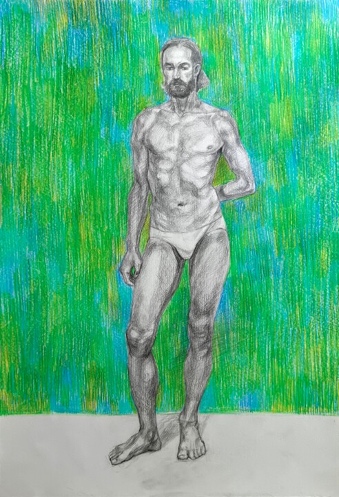 Human and the ocean 图画, 16.4x11.1 in