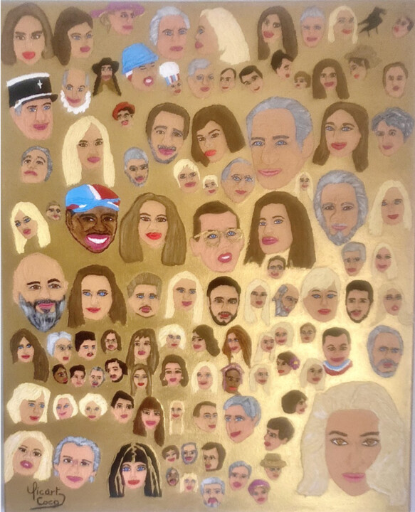 Painting titled "Clap d'émotions sou…" by Coco Sicart, Original Artwork, Oil