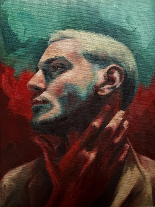 Male portrait 0524-02 绘画, 12x9 in