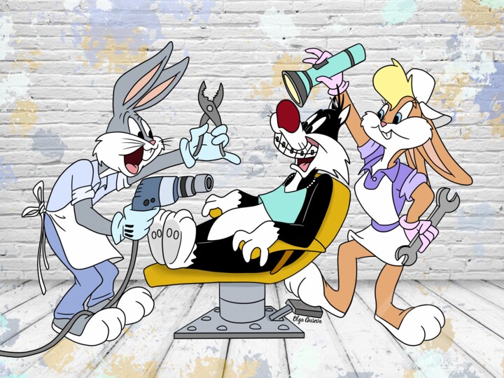 Rabbit dentistry 数字艺术
