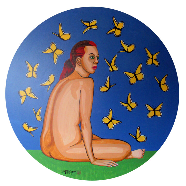 Europa & ihre Psychen 绘画, 31.5x31.5 in