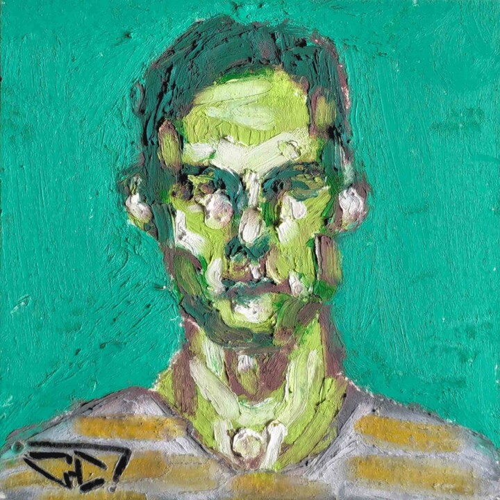 绘画,  3.9x3.9 in 