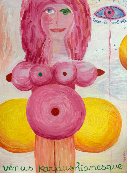 Vénus Kardashianesque 绘画, 31.9x23.6 in
