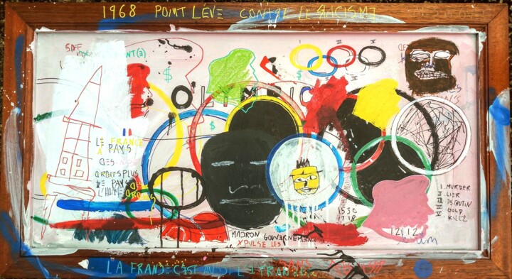 olympics no games 绘画, 24x43.7 in