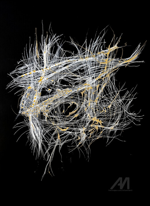 Pittura intitolato "TRAME DELL’INVISIBI…" da Inframmenti, Opera d'arte originale, Acrilico Montato su Alluminio