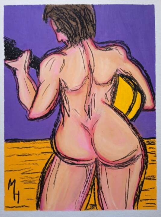 Painting titled "Song in kind" by Maximilian Honderflenik, Original Artwork, Pastel