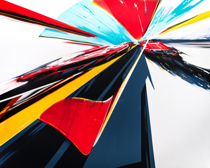 Painting titled "Timeleap XI" by Minseok Kang, Original Artwork, Acrylic