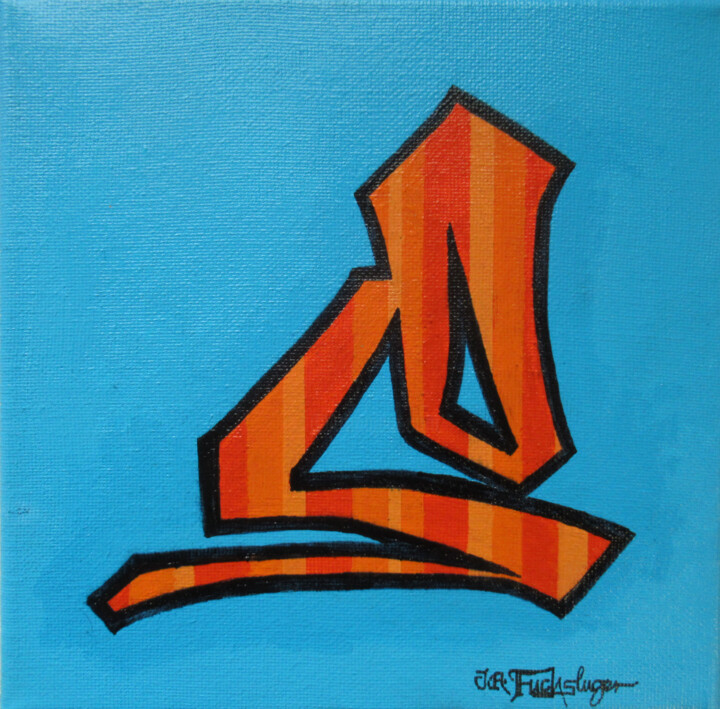 eklektik 绘画, 7.9x7.9 in