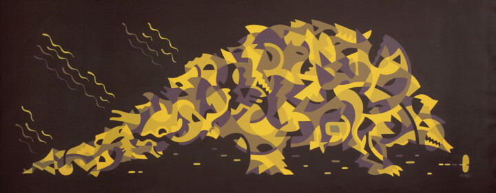 绘画,  23.6x66.9 in 