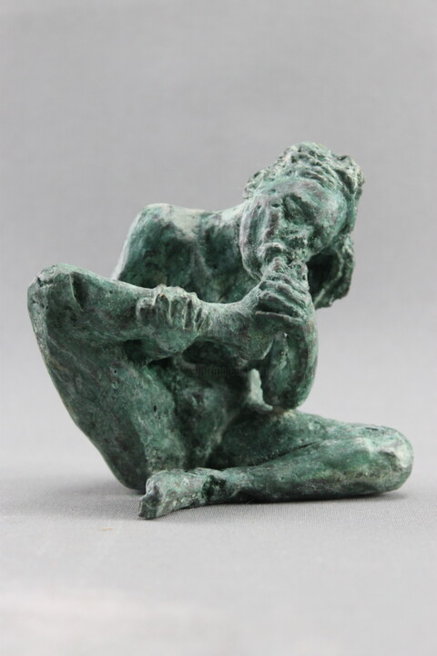 Sculpture titled "La consolation" by Audrey Fléchet, Original Artwork, Bronze
