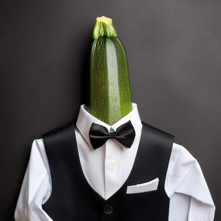Zucchini im Frack 数字艺术
