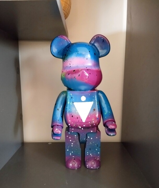 Mini Bear "Galaxy" 雕塑, 10.2x5.1 in