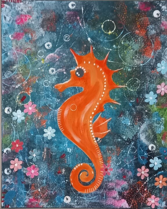 HIPPOCAMPE 绘画, 24x19.7 in
