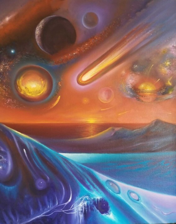 SURREALISMO CÓSMICO Tablo, 0,2x0,2 in