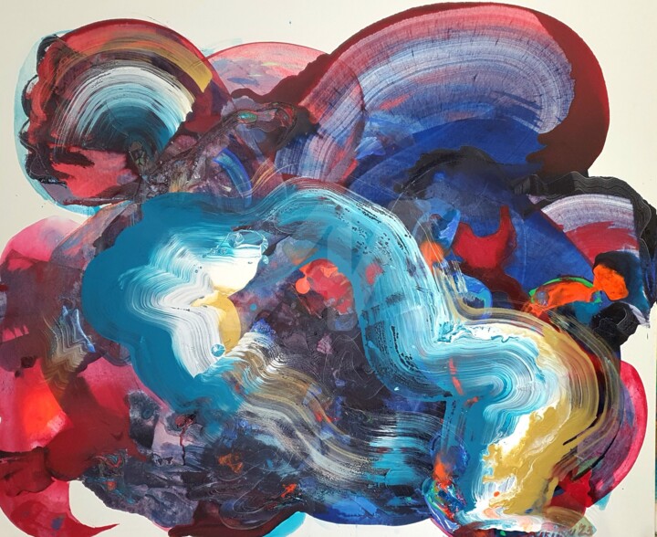 abstrakt Ruhe für die Seele 绘画, 39.4x47.2 in