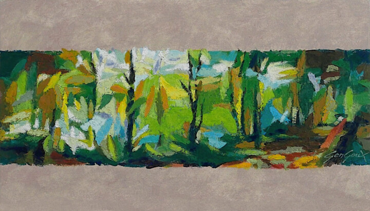 绘画,  13.2x23.2 in 