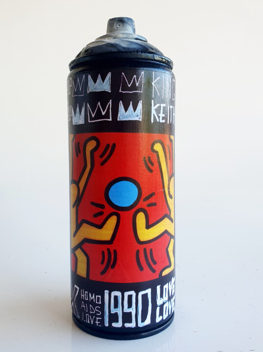 SPACO Bombe foot Haring , 2024 Sculpture pop street art 조형물, 7.1x2.4 in